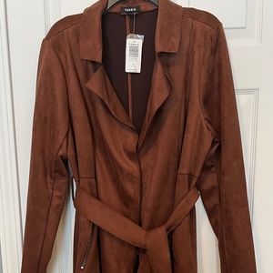 Torrid size 1 Brown Trench Coat NWT